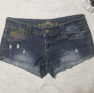 Jean Booty Shorts